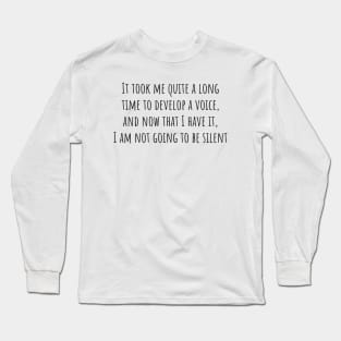 A Voice Long Sleeve T-Shirt